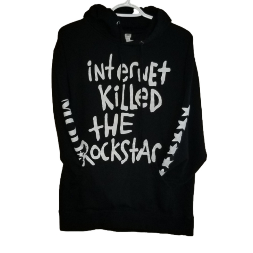 ModSun Internet Killed The Rockstar Black Hoodie Label Reads Size Medium